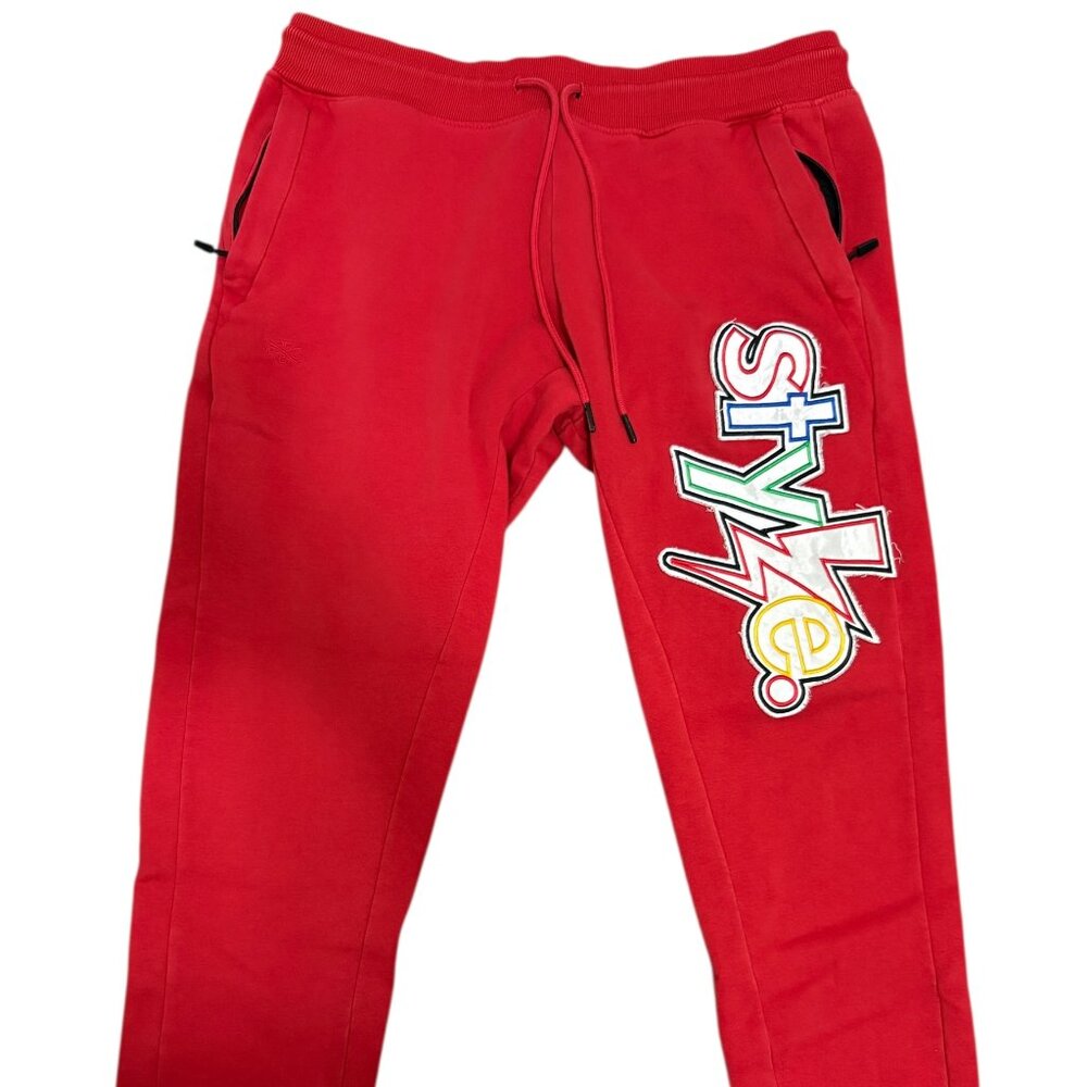 Jordan Craig Mens Sweat Pants Size 2XL XXL Legacy Edition Elastic Waist Red